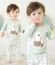 Load image into Gallery viewer, Green Bear Loungewear / Pyjamas Set