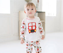 Load image into Gallery viewer, Red Bus Loungewear / Pyjamas Set