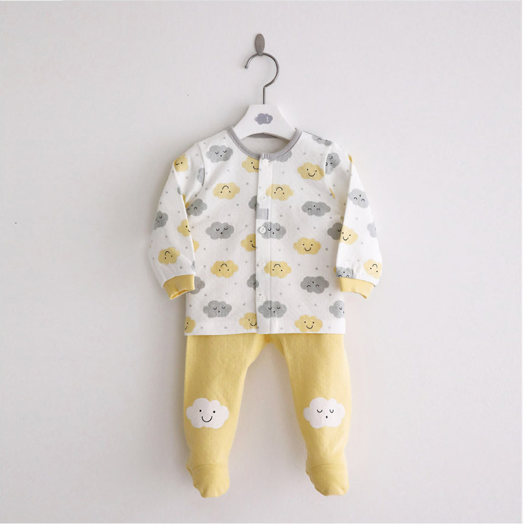 Yellow Clouds Two-Piece Set