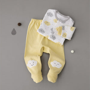 Yellow Clouds Two-Piece Set