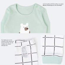 Load image into Gallery viewer, Green Bear Loungewear / Pyjamas Set