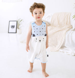 Blue Kitty Summer Sleeping Vest