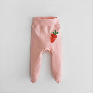 Chloe Pink Baby Trousers with Feet